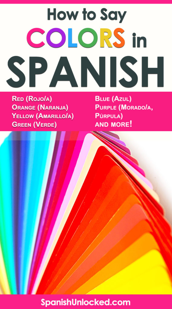 How to Say Colors in Spanish