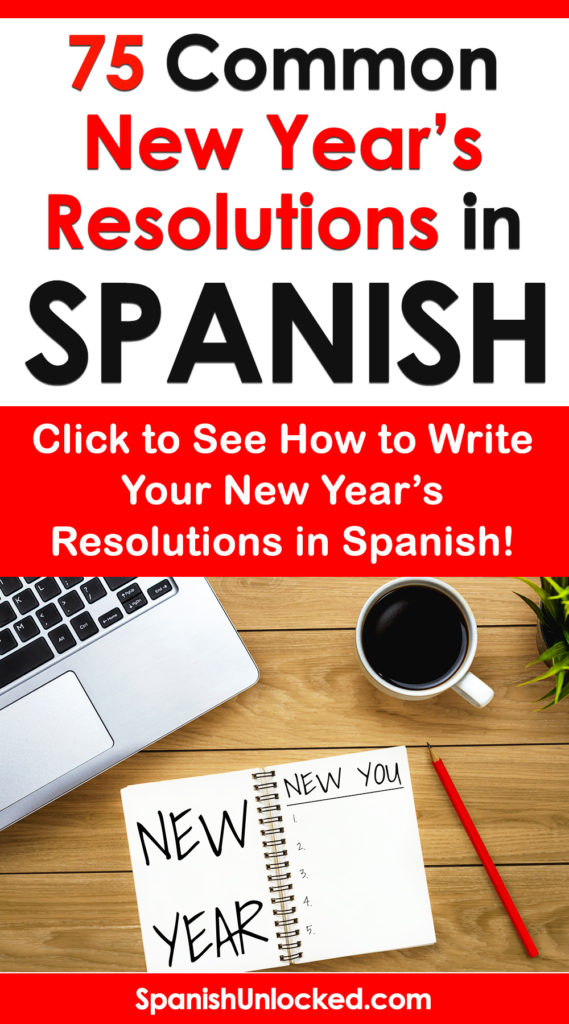 New years resolutions in spanish