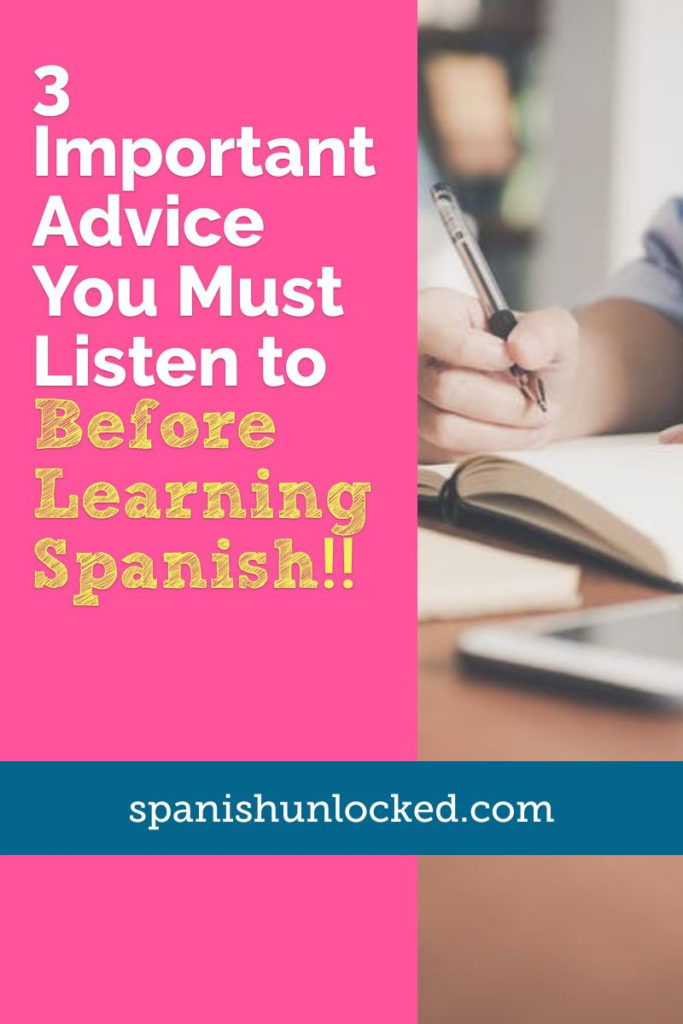 3 important tips for learning spanish fast